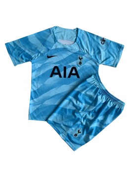 Otroški Nogometna dresi replika Tottenham Hotspur Vratar Domači 2023-24 Kratek rokav (+ hlače)